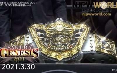 The IWGP World Heavyweight Championship is unveiled |Road to Sakura Genesis