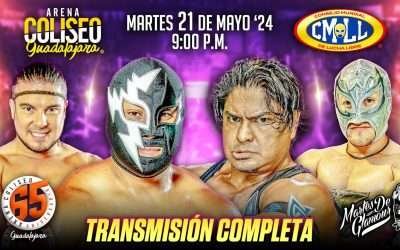 CMLL EN VIVO DESDE LA ARENA COLISEO DE GUADALAJARA: MARTES DE GLAMOUR / 21 DE MAYO 2024