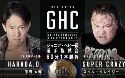 GHC Jr. Heavyweight Championship: Harada (c) Vs Super Crazy 23/02/2022