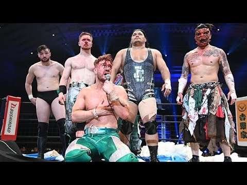 United Empire Vs Bullet Club War Dogs Steel Cage Match NJPW New Beginning In Osaka 2024