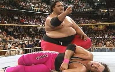 Yokozuna vs. Bret Hart – WWE Championship Match: WrestleMania X