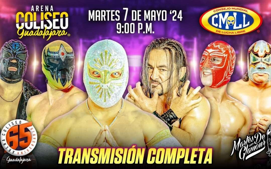 CMLL EN VIVO DESDE LA ARENA COLISEO DE GUADALAJARA: MARTES DE GLAMOUR / 7 DE MAYO 2024