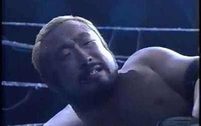 Atsushi Onita (c) vs. Mitsuhiro Matsunaga (FMW BKH Title No Ropes Exploding Barbed Wire and Corners)