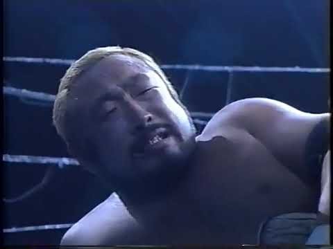 Atsushi Onita (c) vs. Mitsuhiro Matsunaga (FMW BKH Title No Ropes Exploding Barbed Wire and Corners)