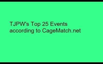 TJPW's Top 25 Events according to CageMatch.net