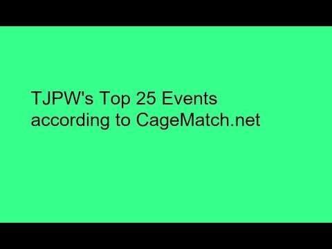 TJPW's Top 25 Events according to CageMatch.net
