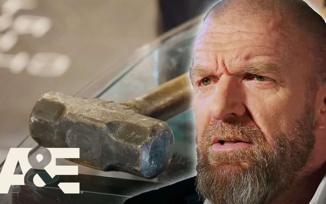 Triple H's LEGENDARY Sledgehammer Gifted Back to Him | WWE's Most Wanted Treasures | A&E