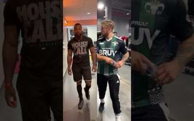 #AEW World Champ Swerve Strickland & Challenger Will Ospreay have arrived at the #ForbiddenDoor