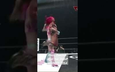 Mayu Iwatani wins the IWGP Women’s Title #stardom #iwgp #mayuiwatani #mercedesmone #njpw #njpwstrong