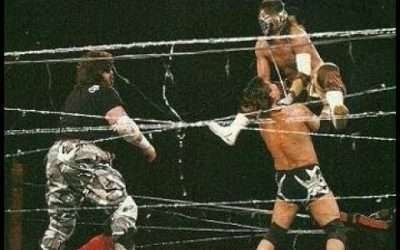 24) Hayabusa & Masato Tanaka vs. Terry Funk & Mr. Pogo – Exploding Ring Match