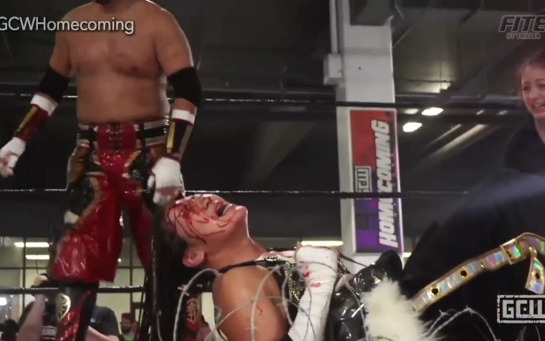 GCW ULTRAVIOLENT CHAMPIONSHIP MATCH: YAMASHITA VS SASAKI 8.19.23