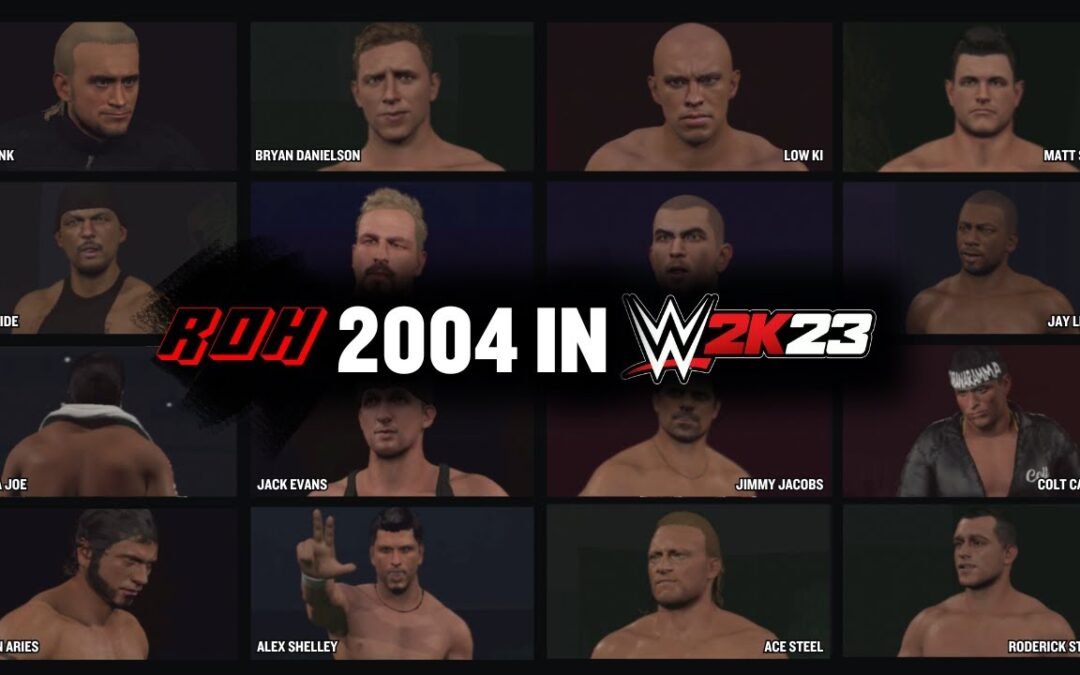 ROH 2004 in WWE 2K23 (Special Episode) | Full Roster, Entrances & Finishers