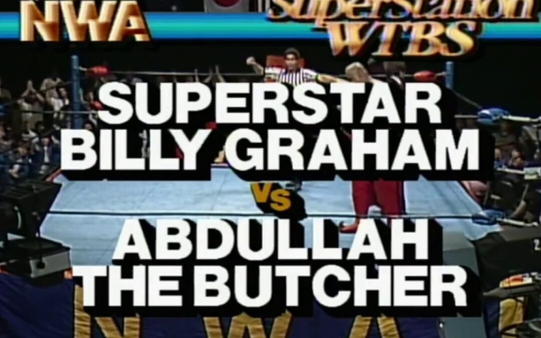 NWA WCW Wrestling Billy Graham vs Abdullah The Butcher