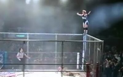 Ito & Watanabe vs. Shimoda & Mita (Cage Match)