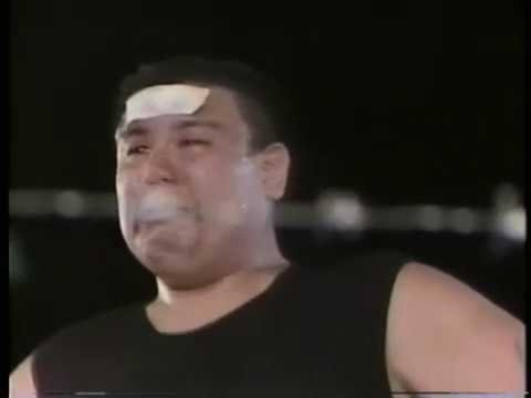 Atsushi Onita vs. Sambo Asako (No Ropes Exploding Bared Wire Death Match)