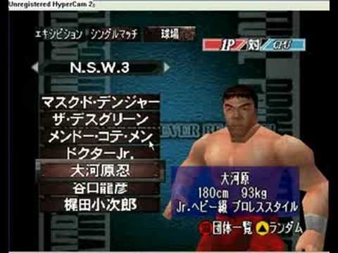 virtual pro wrestling 2 roster