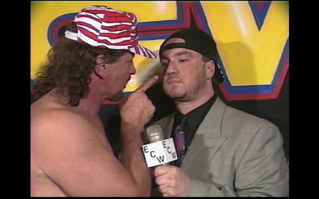Terry Funk Slaps Paul Heyman for Disrespecting his Daughters! 1994 (ECW)