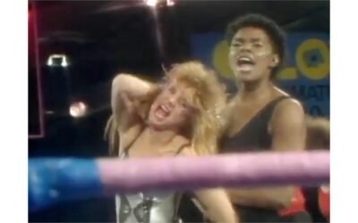 GLOW Wrestling Liberty and Justice vs Hollywood and Broadway Rose