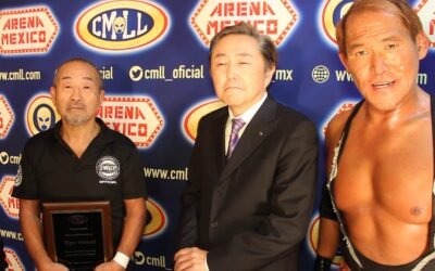 CMLL – TIGRE HATORI, SALVADOR LUTTEROTH CAMOU, EL SR. SUGABAYASHI Y OKUMURA – EN CALIENTE