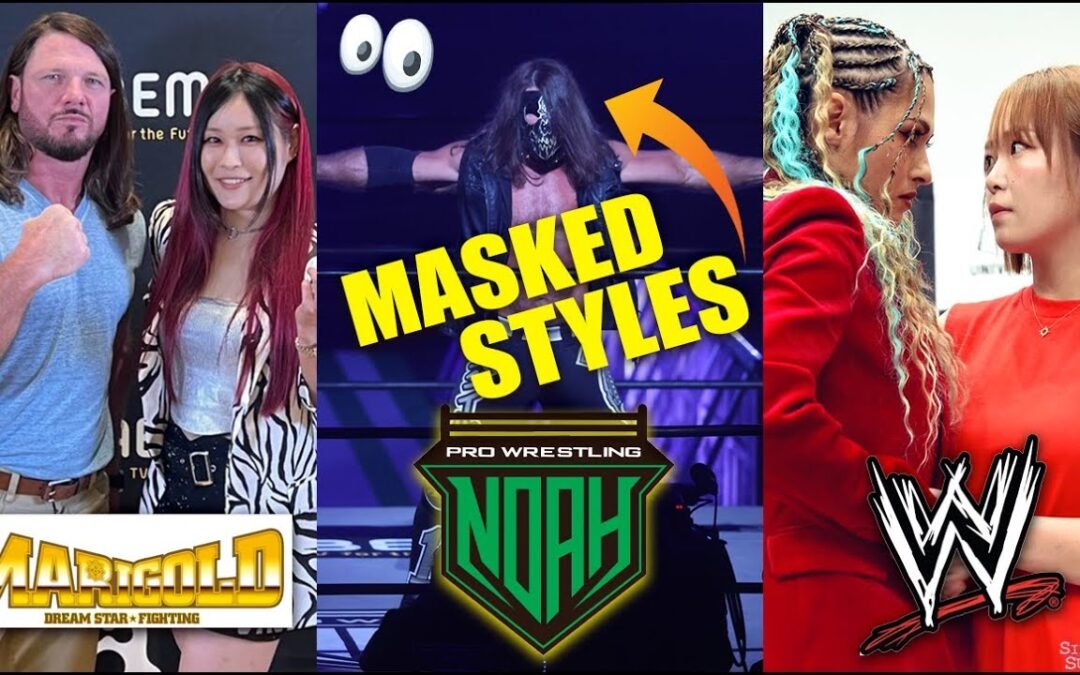 WWE Japan Iyo Sky Marigold, Aj Styles Noah, Jordynne Grace, WWE Crossovers