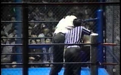 Cage Match – Leatherface vs Terry Funk